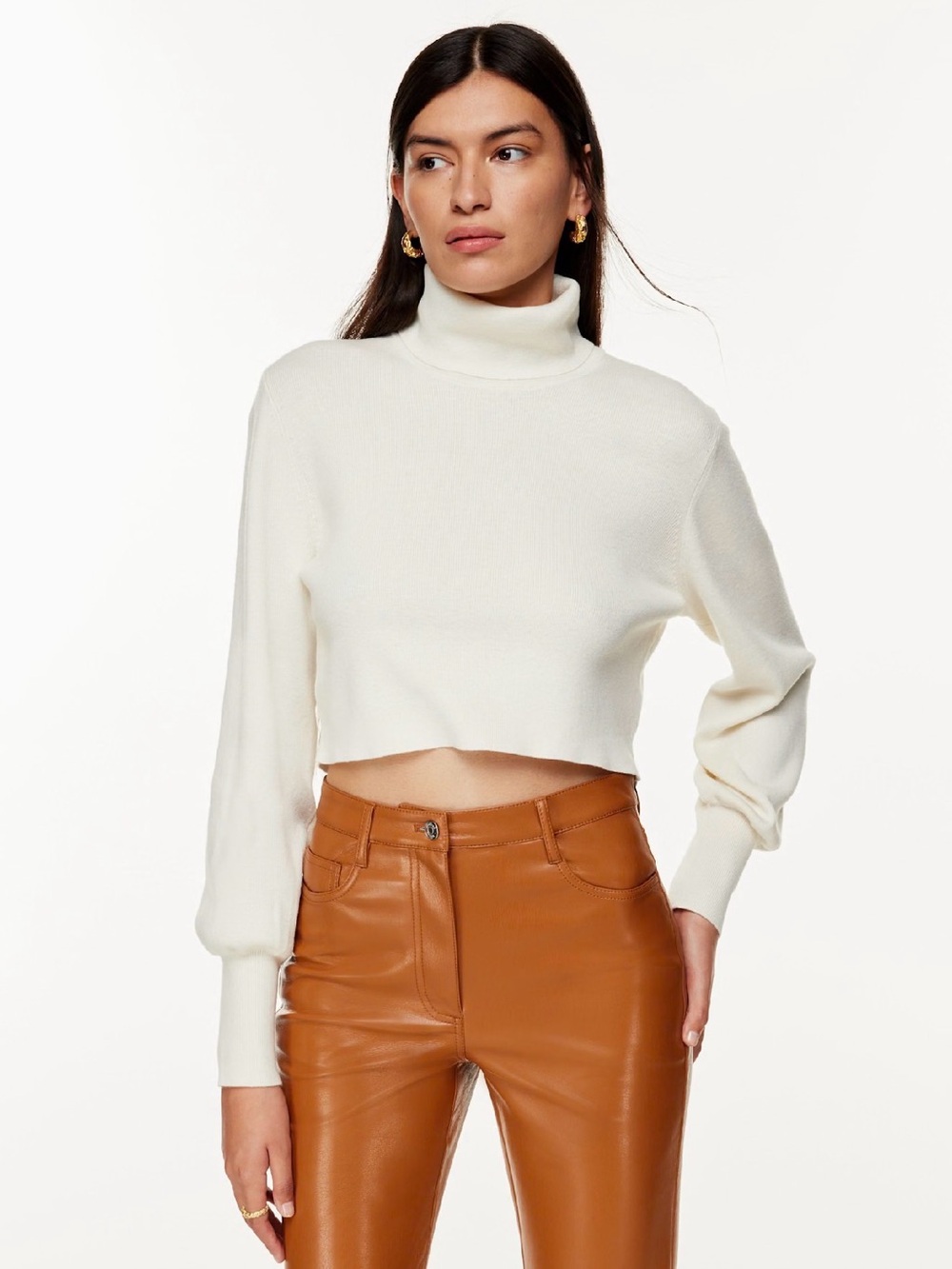 Wilfred Rebecca Turtleneck Merino Wool & Cotton Small